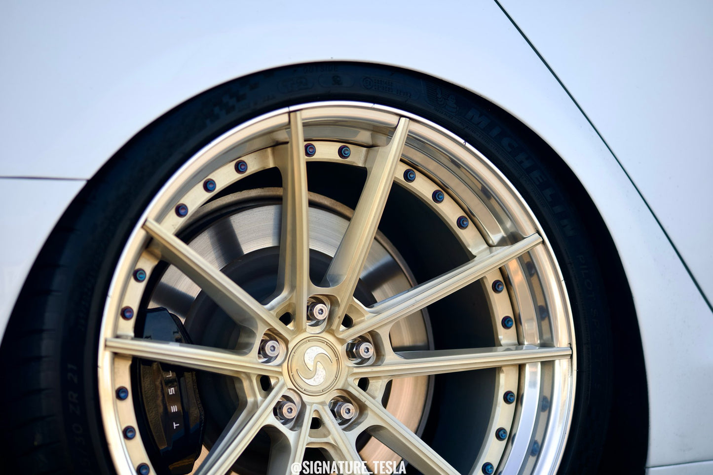 Model S Plaid / 21" SV310s /  Staggered