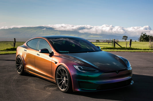 Model S Plaid / 21" SV501 / Gloss gunmetal / Staggered