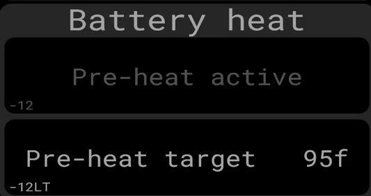 Battery Pre-heat Feature (Add-On)