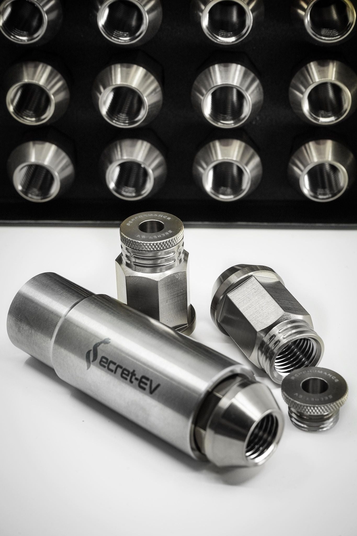 Secret-EV Titanium Lug Nut (Super Street V2s) Tesla