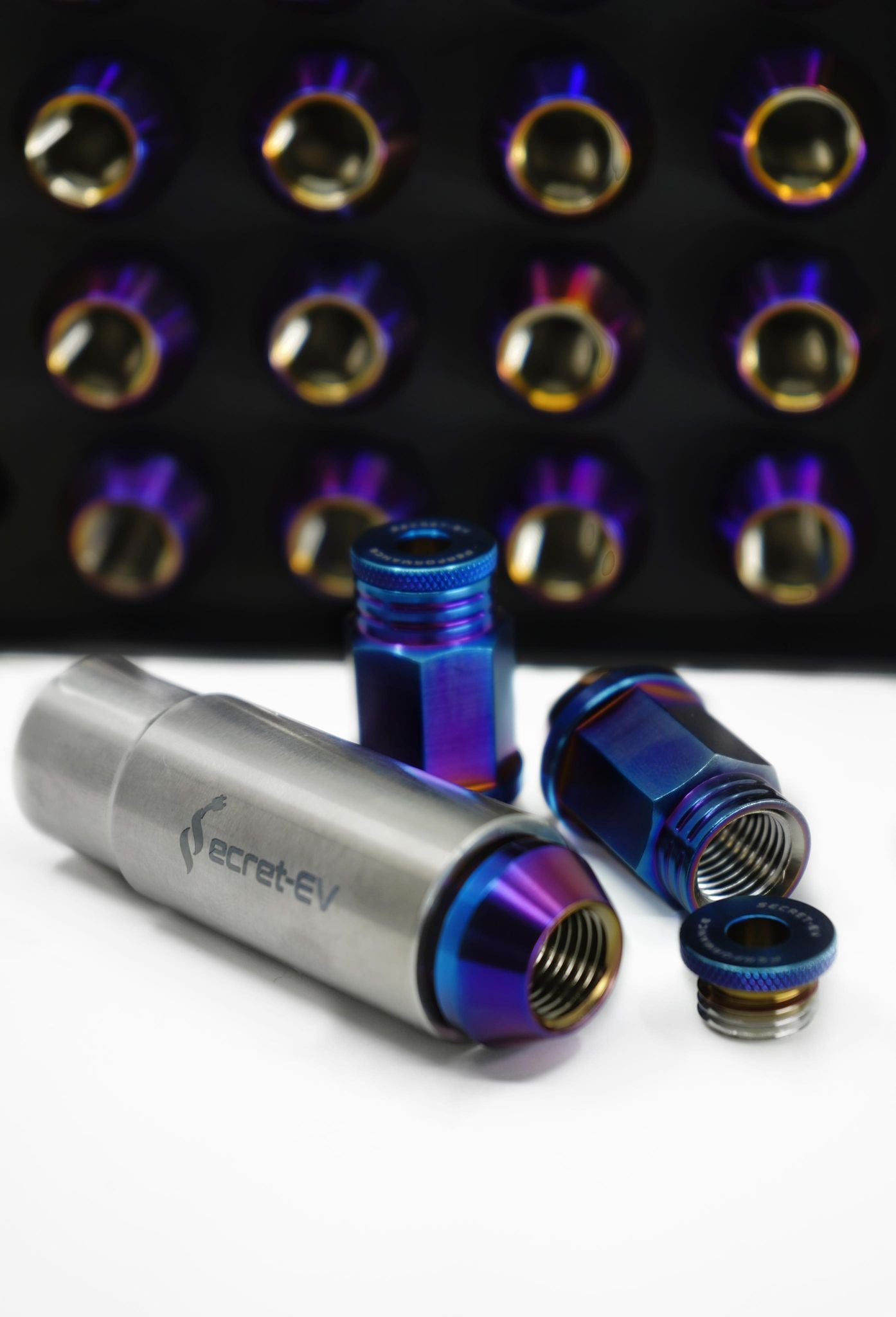 Secret-EV Titanium Lug Nut (Super Street V2s) Tesla